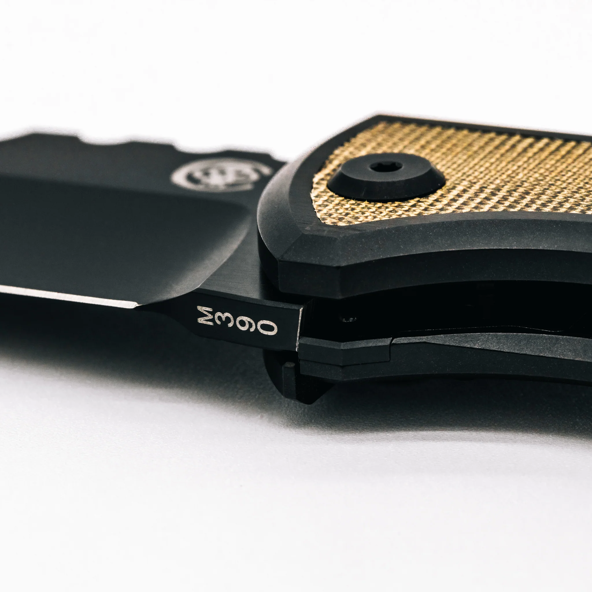 229 Redencion Kickstop DP - Large Green Micarta - Image 3